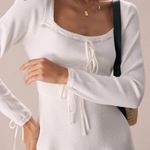 RIHOAS The White Square Neck Sweater Mini Dress M 74 Size M Photo 4