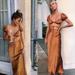 Verge Girl vrg grl  au revoir bias cut tie cutout maxi dress Photo 1