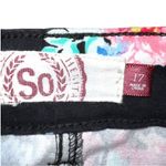 SO  brand cute black short shorts with pretty flower design. Stretchy comfy! Photo 3