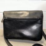 CRAZY HORSE EUC  By Liz Claiborne Purse Shoulder Bag‎ Leather Black Photo 2