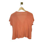 Free People  We The Free Hoffman Surplice Wrap Knit Top in Coral Size S Photo 3