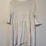 Free People Take A Spin Tunic Size XS White textured boho mini dress beach Photo 6