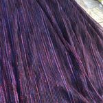 Modcloth Glitz the Spot Metallic Shimmery Pleated A Line Skirt Medium Photo 3