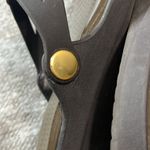 Crocs  Brown‎ Gold Sanrah Flip Flops Thongs Sandals Wedge Size 7 Photo 7