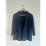 J.Crew 365 Navy Sophie Open Front Sweater Blazer -Small Merino Wool Blend Photo 4
