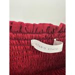 Altar'd State Mini Dress Sz XL Red Floral Velvet Burnout Smocked Sexy Feminine Photo 5