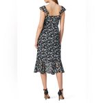 Veronica Beard  Amal Floral Midi Ruffle Sleeveless Dress Blue 10 Photo 1