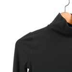 Lululemon Ethereal Black Long Sleeve Mock Neck Mesh Trim Pullover Top 0 2 Photo 5