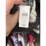 Lucky Brand  Women's Wool Blend Crewneck Sweater Black White Geometric Sz  Medium Photo 6