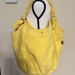 American Eagle  Yellow Trendy Canvas Shoulder Bag Purse Boho Handbag Tote Summer Photo 0