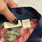 Victoria's Secret Victoria’s Secret Gold Label Vintage Pajama Set Satin Silky Red Navy Size Large Photo 6