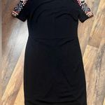 ZARA  Trafaluc MIDI Embroidered Dress 
Like New
Tight fit
V shape in the back Photo 0