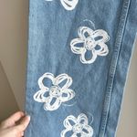 The Ragged Priest High Waist Straight Leg Denim Jeans Relaxed Fit Daisy Print Photo 9