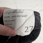 Unpublished NWT  Olivia High Rise Slim Leg Jean W27 Black Photo 9