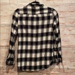 Gap picnic plaid long sleeve flannel S roll up tab Photo 5
