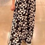 Farm Rio Geo Toucan High-Rise Wide Leg Utility Black & White Pocket Pants Sz S/M Photo 2