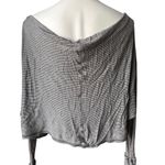 Elan Slouchy Dolman Batwing Waffle Knit Top, Sz L Photo 1