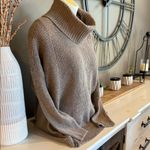 Faded Glory  Tan Cowl Turtleneck Sweater Size Large Photo 1