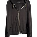 Zyia Active Black Full Zip Hooded Jacket Sweatshirt Activewear Lounge Womens XXL Photo 0