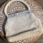 Vintage beaded ivory bag Photo 0