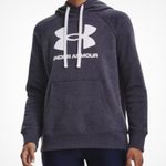 Under Armour  Rival Fleece Logo Hoodie in Silver, Size 2XL​​​​​​​​ Photo 0
