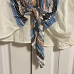 ZARA  Women’s Short-sleeve V Neck Striped Front Tie Top Photo 1