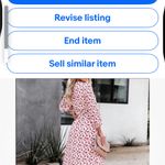 Anthropologie If By Sea Red Los Angeles Floral Wrap Dress Cottagecore Prairie XS Photo 1