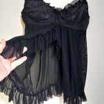 Dreamgirl  M Sexy Underwire Black Negligee Lingerie Photo 0