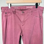 AG Adriano Goldschmied The Abbey Mid Rise Super Skinny Ankle Jeans 32R Dark Red Photo 2