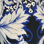 Alfani  black white and royal blue print silver studded rhinestone top size XS Photo 2