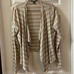 Tommy Bahama  Women’s Tan Striped Open Front Cardigan M Photo 0