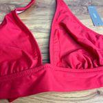 J Crew Halter Tie Neck Bikini Top‎ Red BY633 NWT Size XS Photo 3