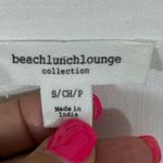 BEACH LUNCH LOUNGE BUTTON DOWN SHIRT SPLIT TAIL ROLL TAB‎ SLEEVE S WHITE PREOWN Photo 4