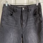 American Eagle  Highest Rise Black Lace Up Jeans Photo 2