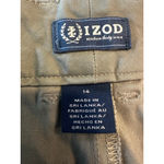 IZOD Women's Gray Chino Trousers Size 14 Photo 3