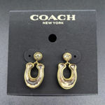Coach  Gold Horseshoe Earrings Photo 0