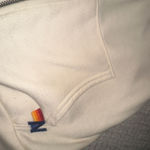 Aviator Nation  Hoodie Zip-Up 5 Stripe Vintage White Photo 3