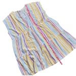 Time And Tru Dress Womens Multicolor Tiered Vneck Flounce Boho Casual Size XL Blue Photo 2