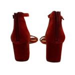 Seychelles & Corey Lynn Calter Red Suede Ankle Strap Sandals Size 7.5 M Photo 2