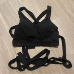 Gymshark  black wrap tie sports bra Photo 2