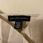 Saks 5th Avenue Saks‎ Fifth Avenue Cream Linen Blend Spaghetti Strap Top Size Medium Photo 1