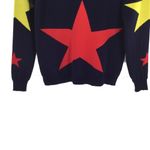 Super cute blue star double knit crew neck Sweater Photo 2