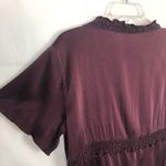 GNW Babydoll Top Womens Medium Y2K Dark Fairy Whimsigoth Boho Coquette Romantic Red Photo 8