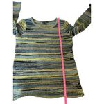Tribal‎ Women's Striped Knit Sweater Blue Green Black Long Sleeve Size Small Photo 4