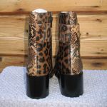 Jeffrey Campbell NWOB  Godard Dual Animal Print Boots 5 Photo 3