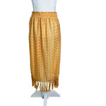 Ramy Brook Gaia Metallic Faux Wrap Boho Maxi Skirt Coverup Size XL NWT Photo 3