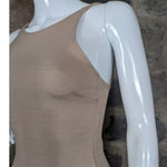 LULU'S Bodycon Mini Dress‎ Tan Bateau Spaghetti Straps Size Small Photo 3