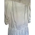 Gunne Sax Vintage  Jessica McClintock White Satin w/ Lace overlay collar wedding Photo 11