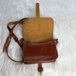 Handmade  Brown Leather Small Saddlebag Crossbody Photo 5