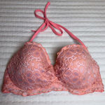 Victoria's Secret Victoria’s Secret Pink Lace Lined Underwire Halter Top Bikini Top Swimwear 34D Photo 0